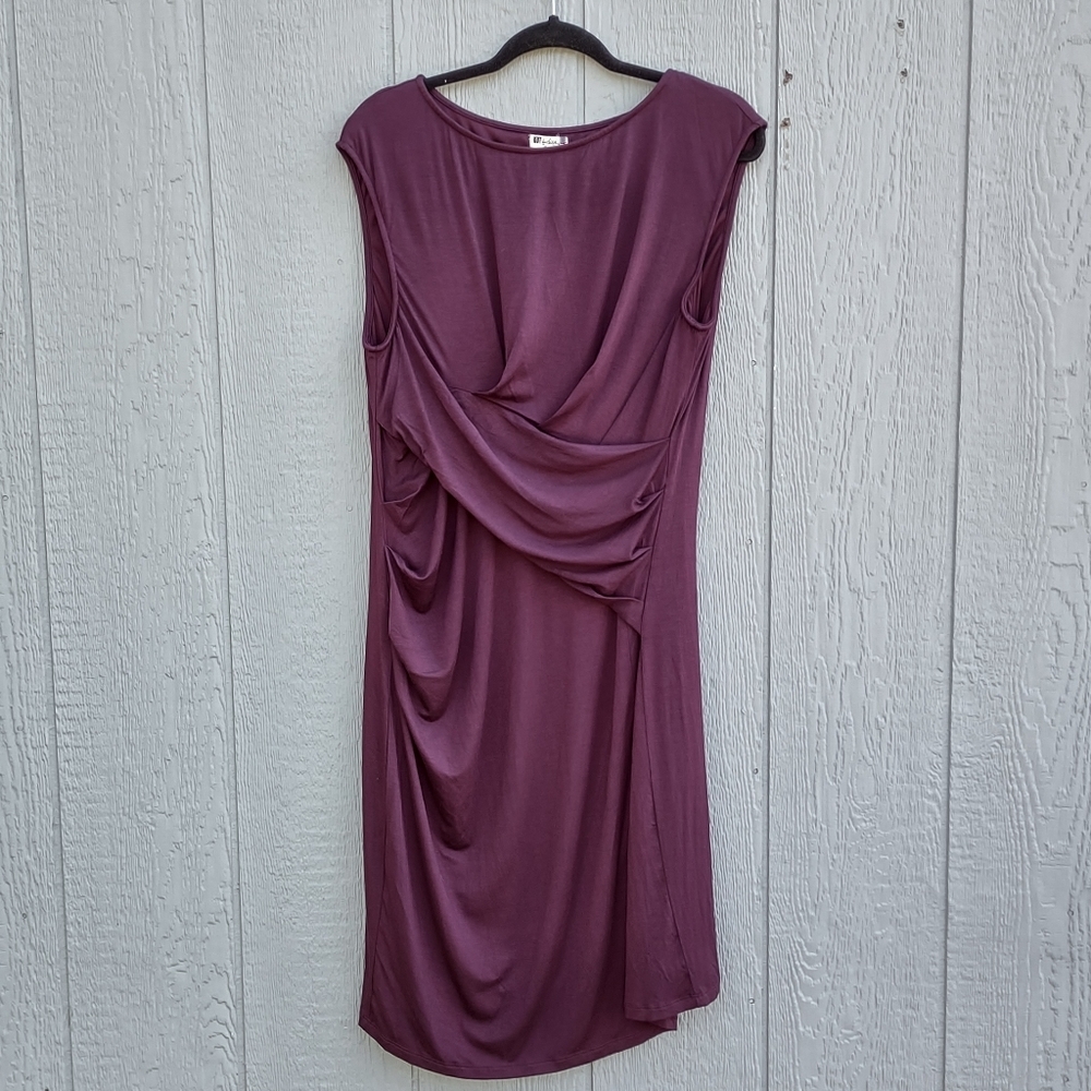 Kut From the Kloth Mollee Ruched Midi Dress Size 16